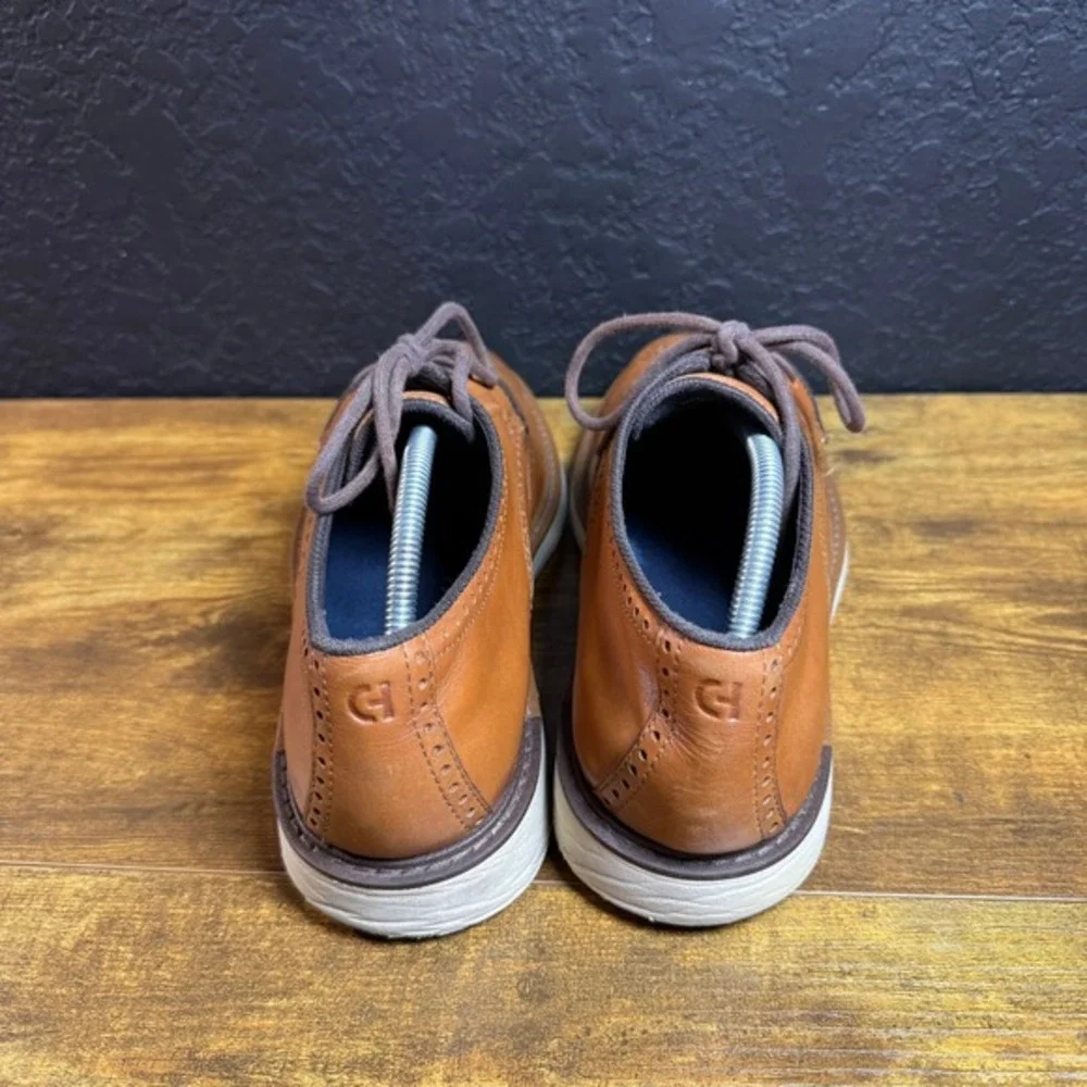 Cole‎ Haan Grand Series C34120 Tan Leather Wingtip Oxford Mens 10M